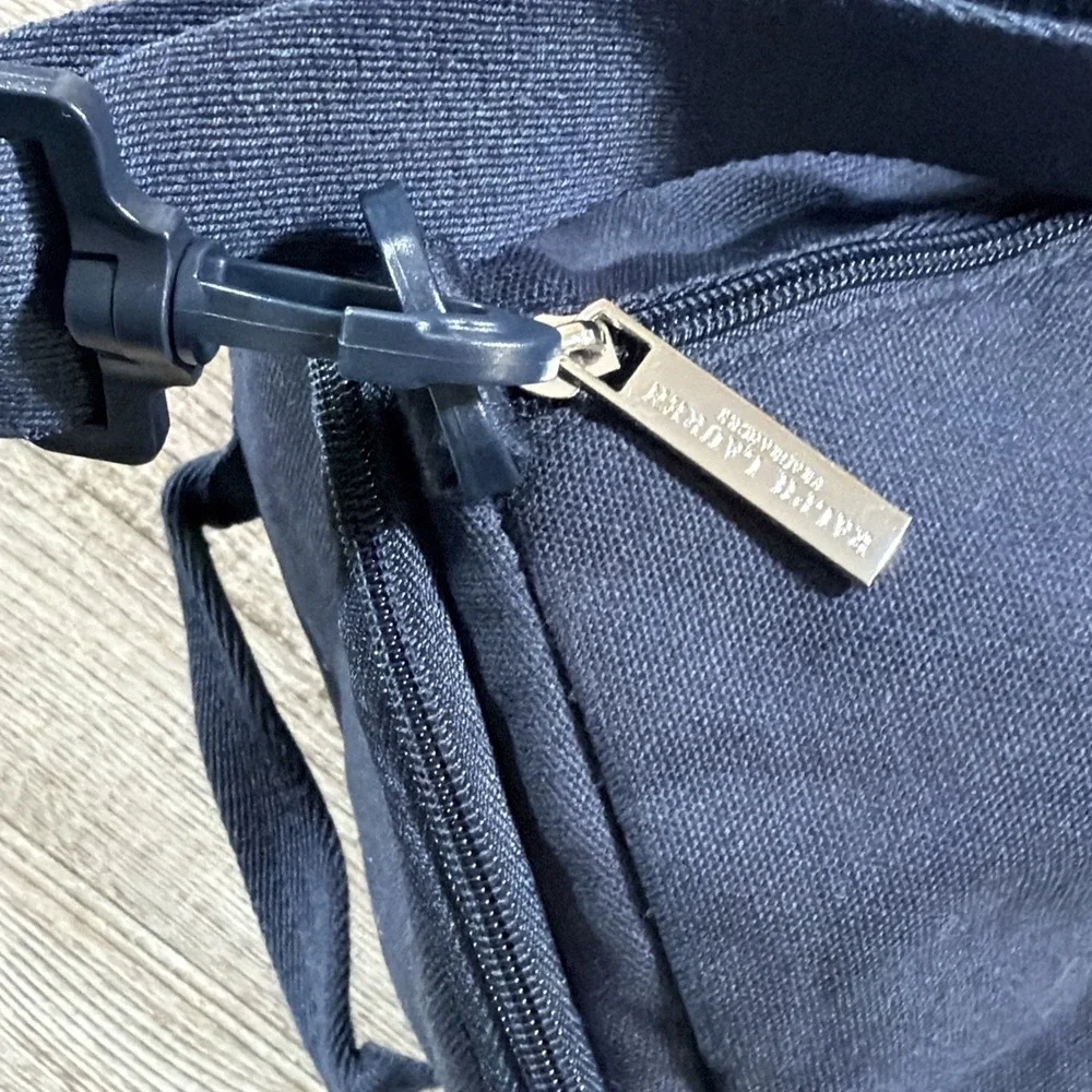 Polo Ralph Lauren Duffle Bag Navy Blue Spell Out Logo Gym Travel Shoulder Bag